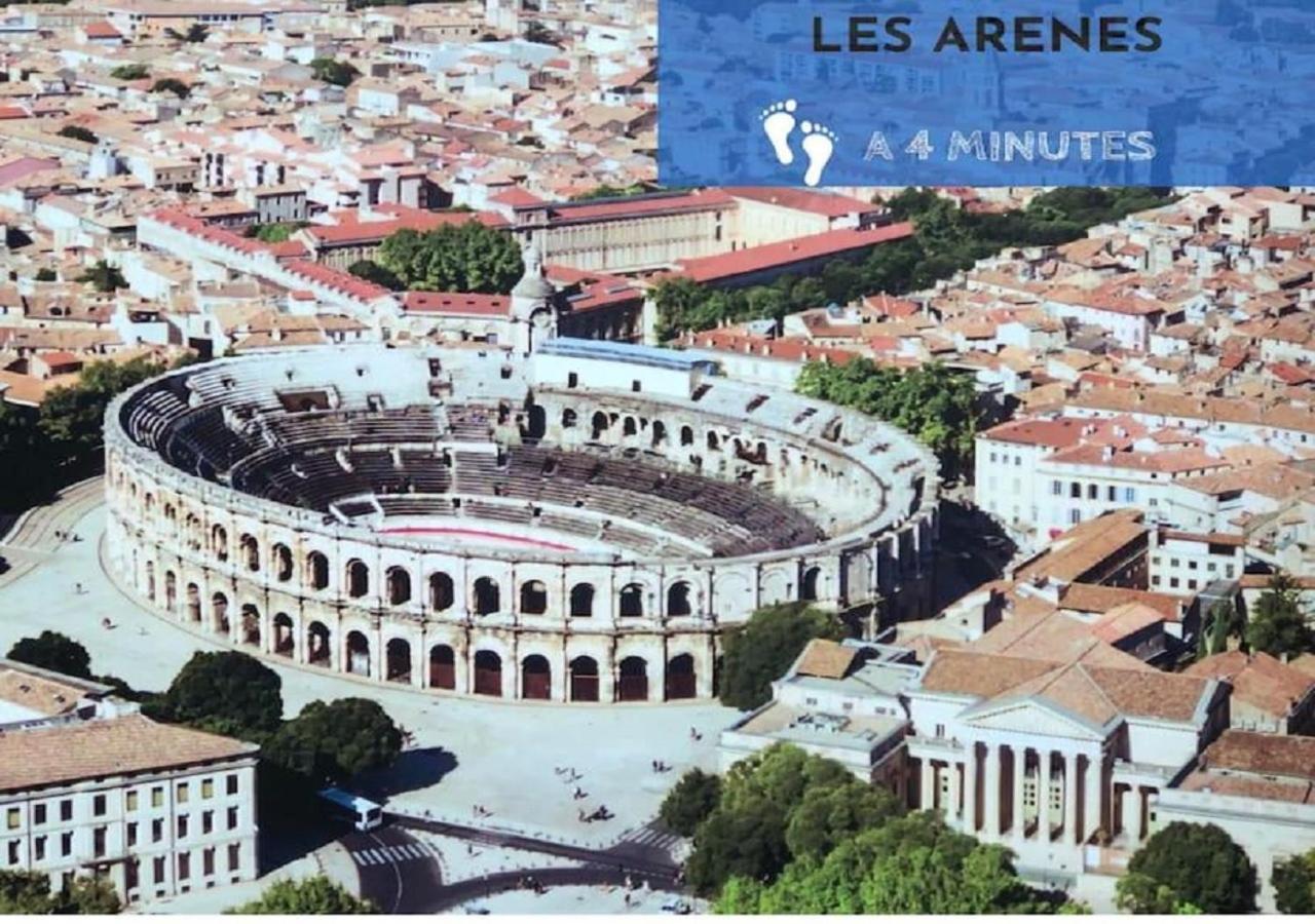 Un Court Séjour, 300m des Arènes, rue calme&wifi Nimes Exterior foto